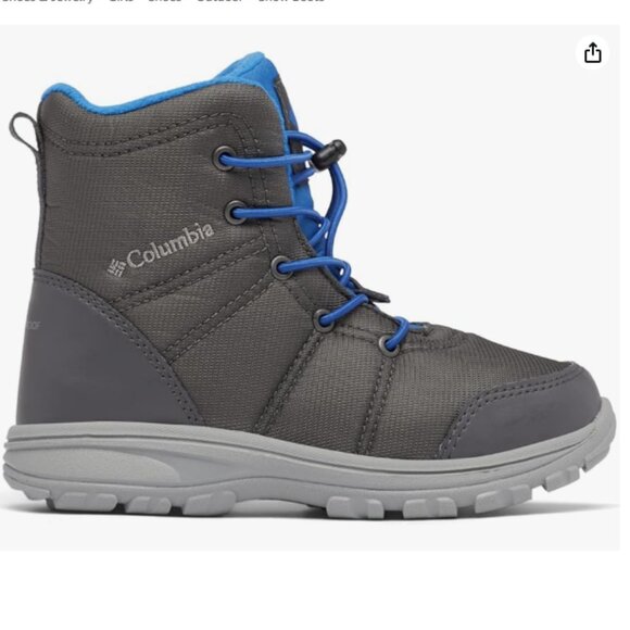 Columbia Unisex-Child Fairbanks Omni-Heat Hiking Boot NWT in box size 4 - Picture 6 of 13